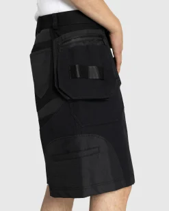 Best Sale Mugler Technical Fabric Cargo Shorts black/black
