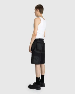 Best Sale Mugler Technical Fabric Cargo Shorts black/black