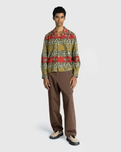 New Bode Tennis Court Long-Sleeve Shirt multi