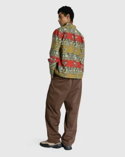 New Bode Tennis Court Long-Sleeve Shirt multi