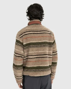 Shop RANRA Thjorsar Striped Pullover brown