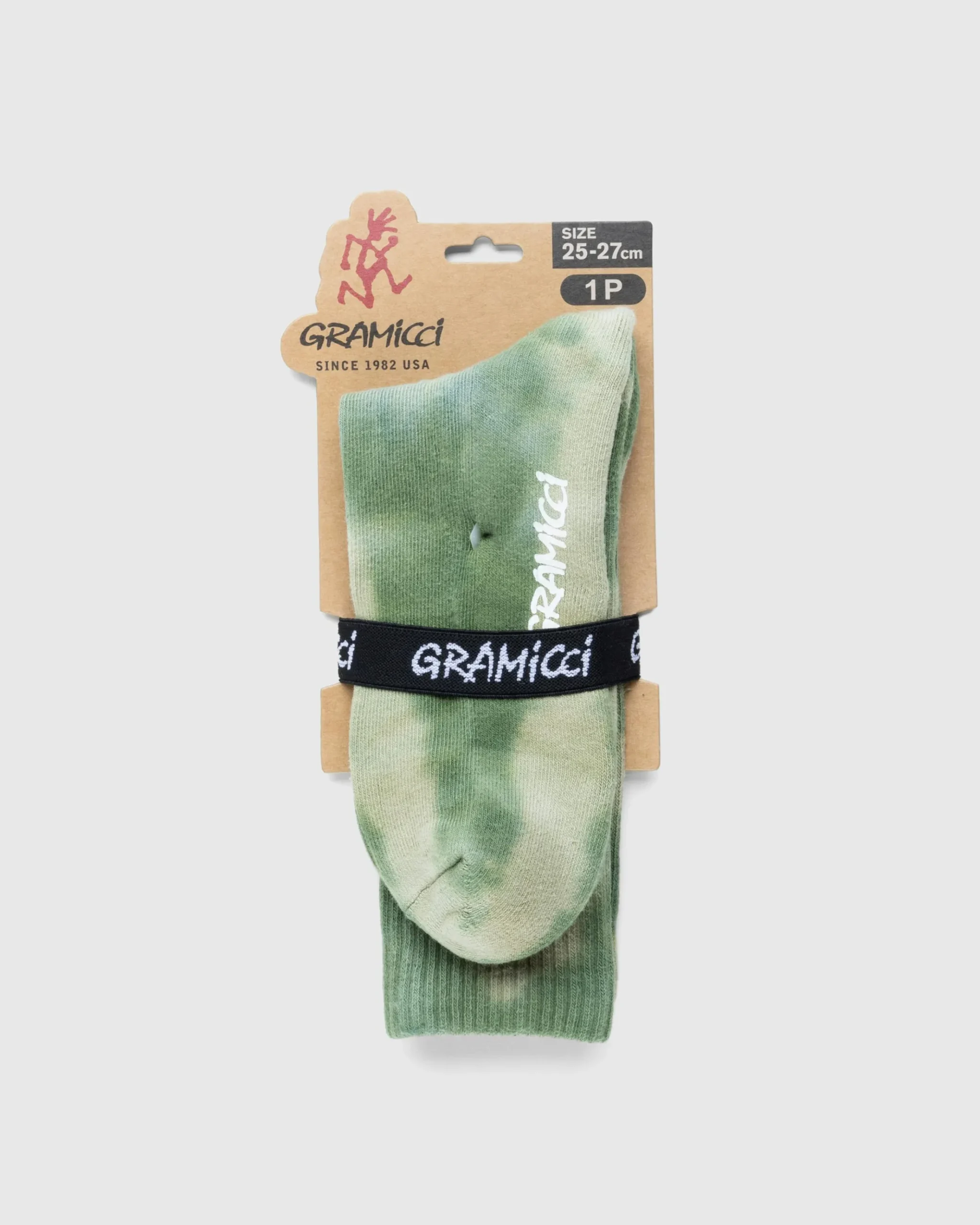 Shop Gramicci Tie Dye Crew Socks green