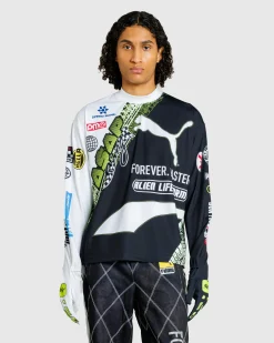 Shop Puma Tire Glove Long-Sleeve White pumawhite