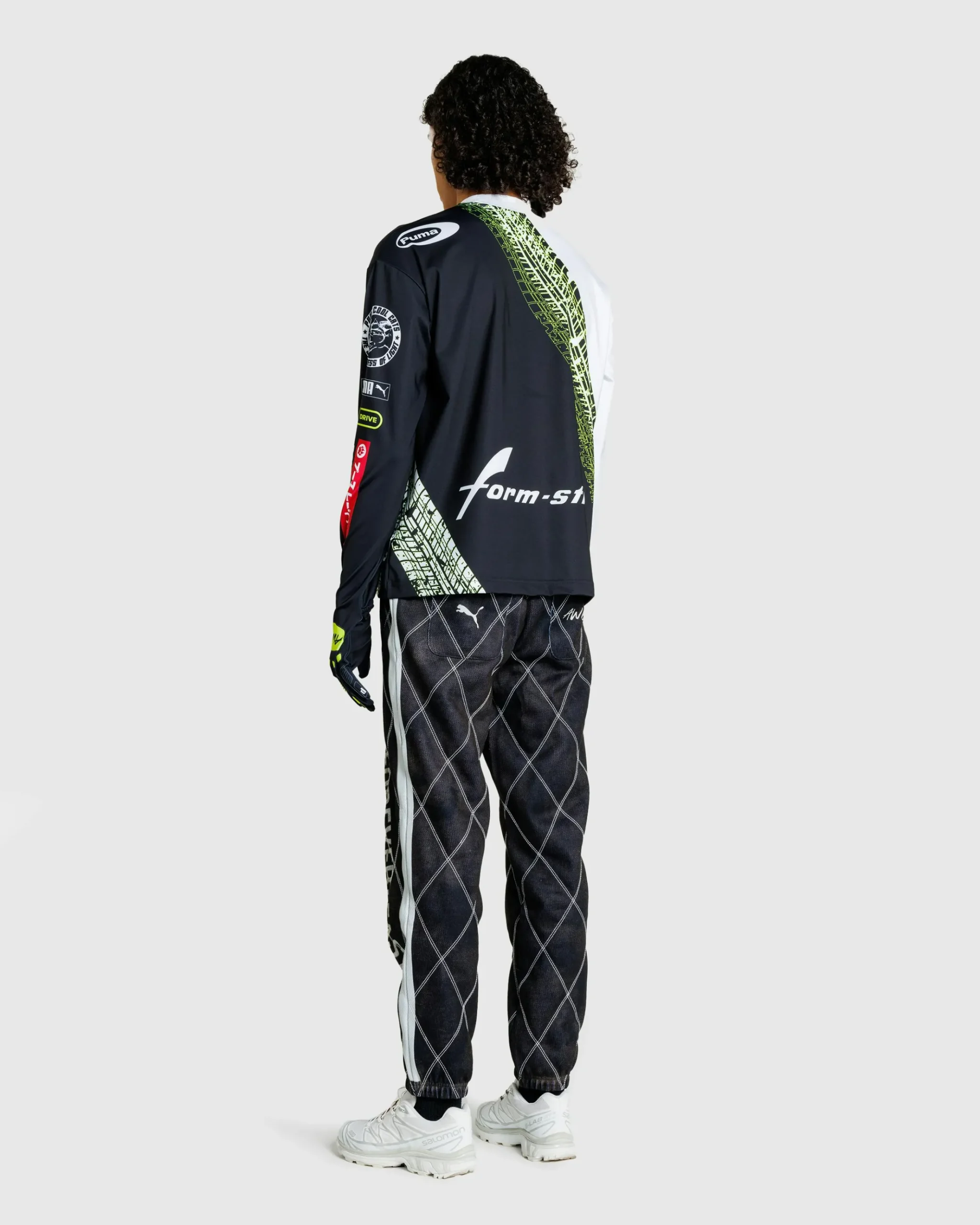 Shop Puma Tire Glove Long-Sleeve White pumawhite