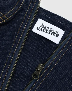 Discount Jean Paul Gaultier Topstitch Corset Indigo blue
