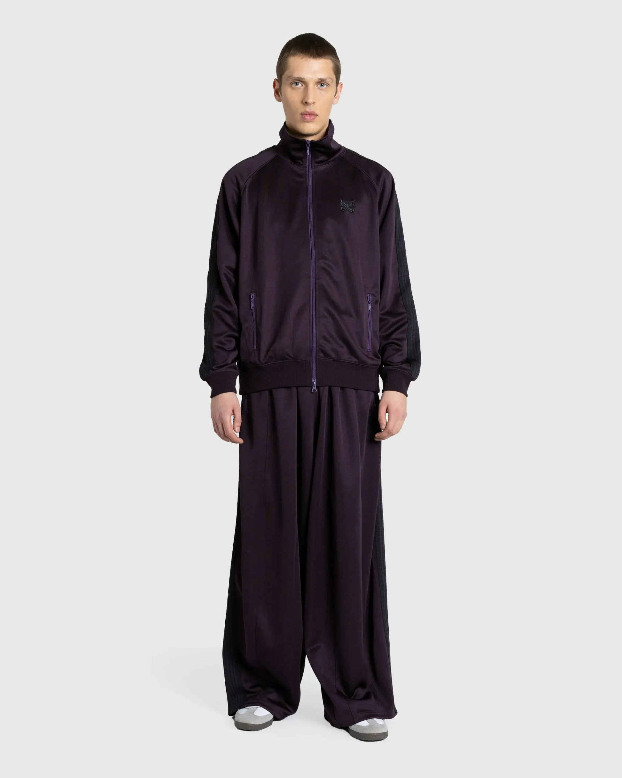 Store Needles Track Jacket Poly Smooth Dark Purple dk.purple