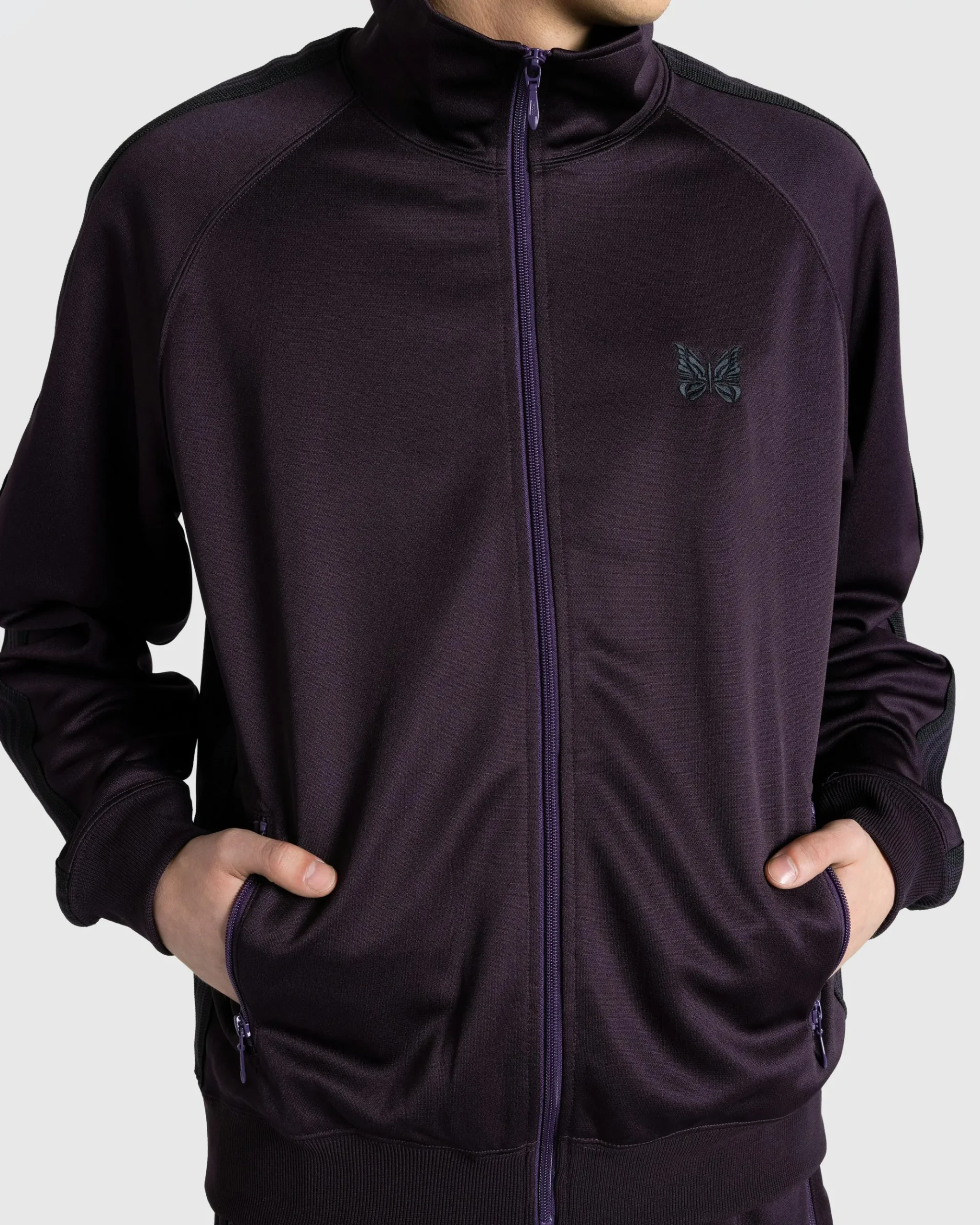 Store Needles Track Jacket Poly Smooth Dark Purple dk.purple