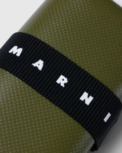 Sale Marni Tri-Fold Wallet Green leavgreen