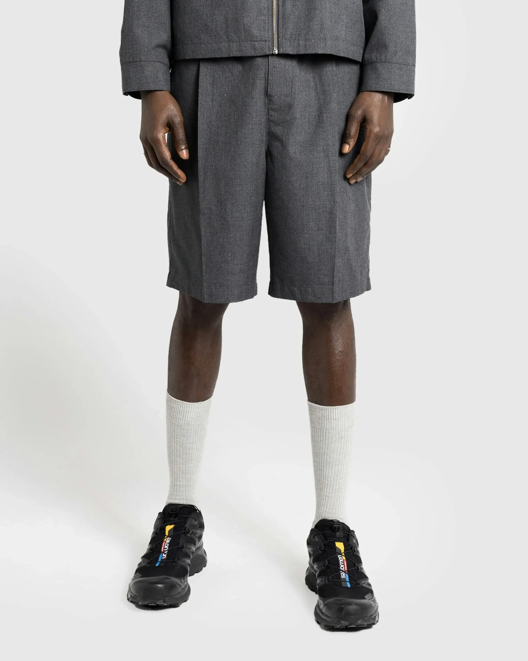 Sale Highsnobiety HS05 Tropical Suiting Shorts Gray grey