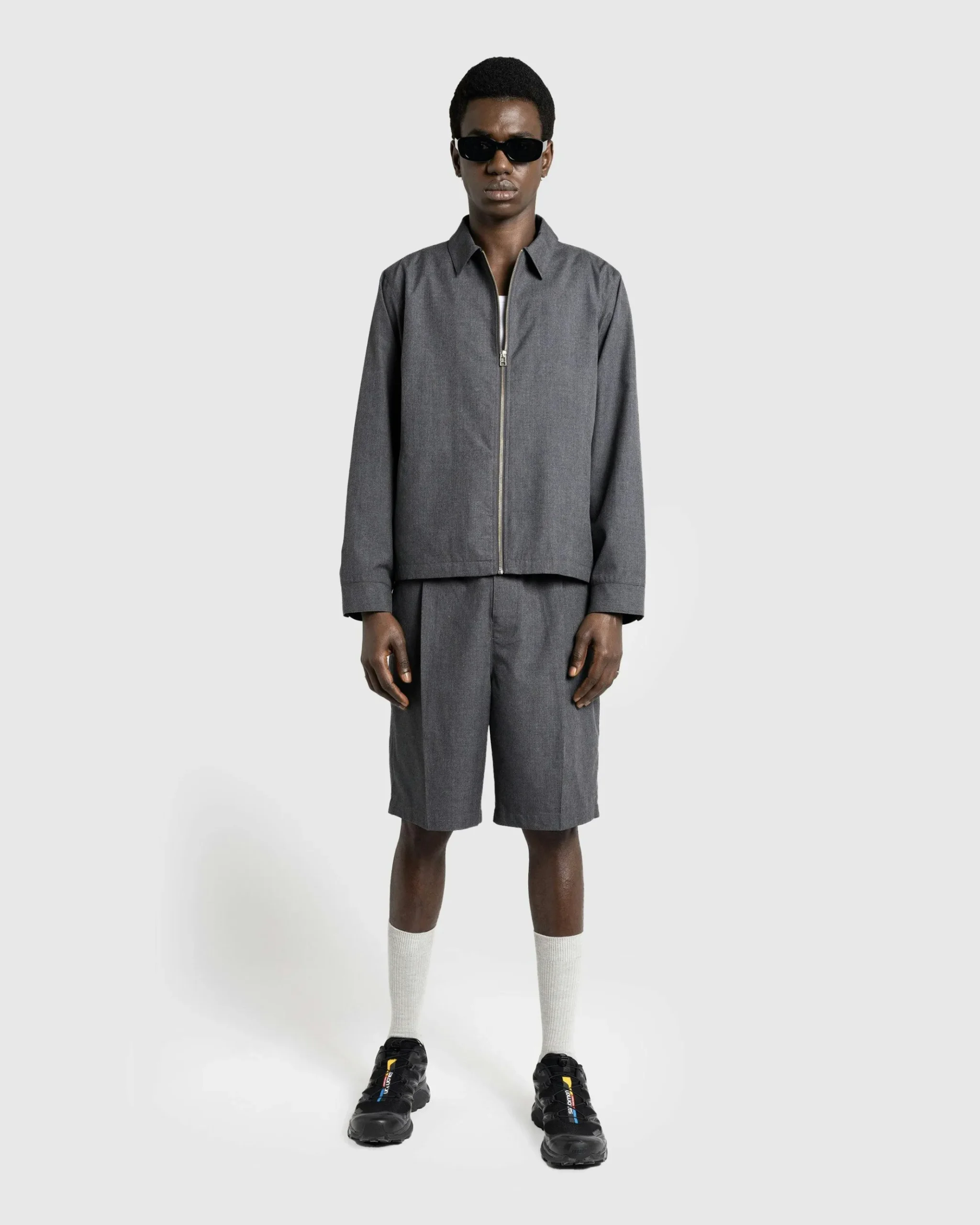 Sale Highsnobiety HS05 Tropical Suiting Shorts Gray grey