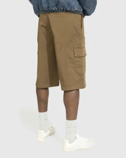 New Trussardi Trouser Shorts Gabardine Piece Dyed teak