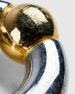 Clearance Jean Paul Gaultier Tube Ear Cuff Silver/Gold silvergold