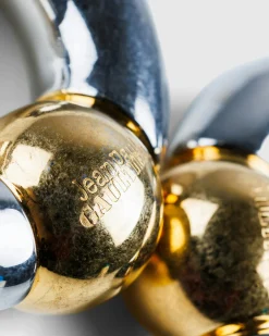 Online Jean Paul Gaultier Tube Earrings Silver/Gold silvergold