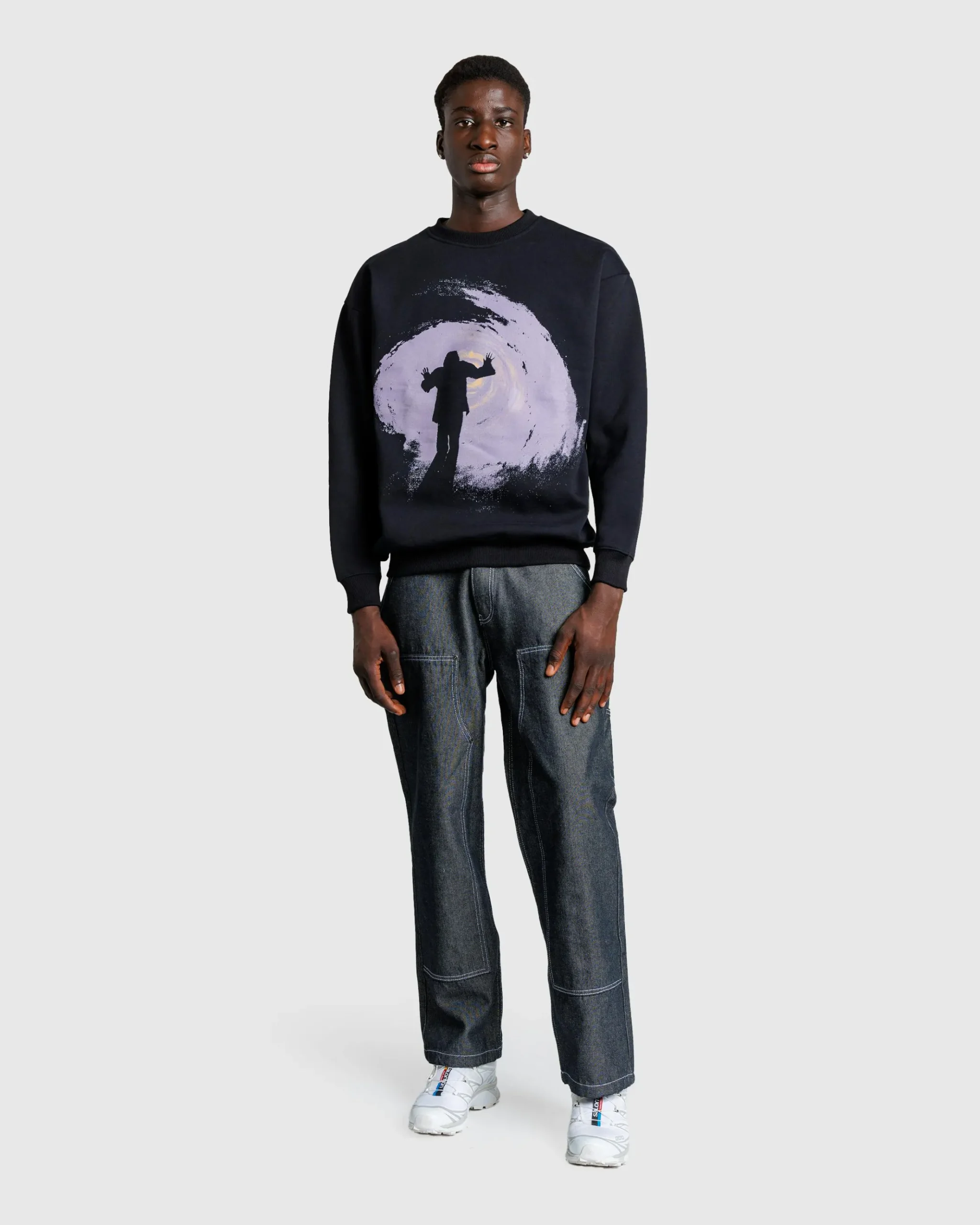 Cheap Fucking Awesome Tunnel Vision Crewneck black
