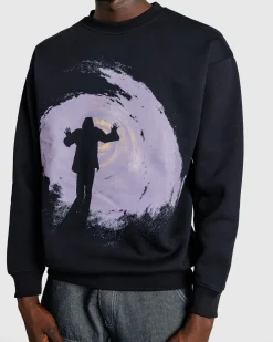 Cheap Fucking Awesome Tunnel Vision Crewneck black