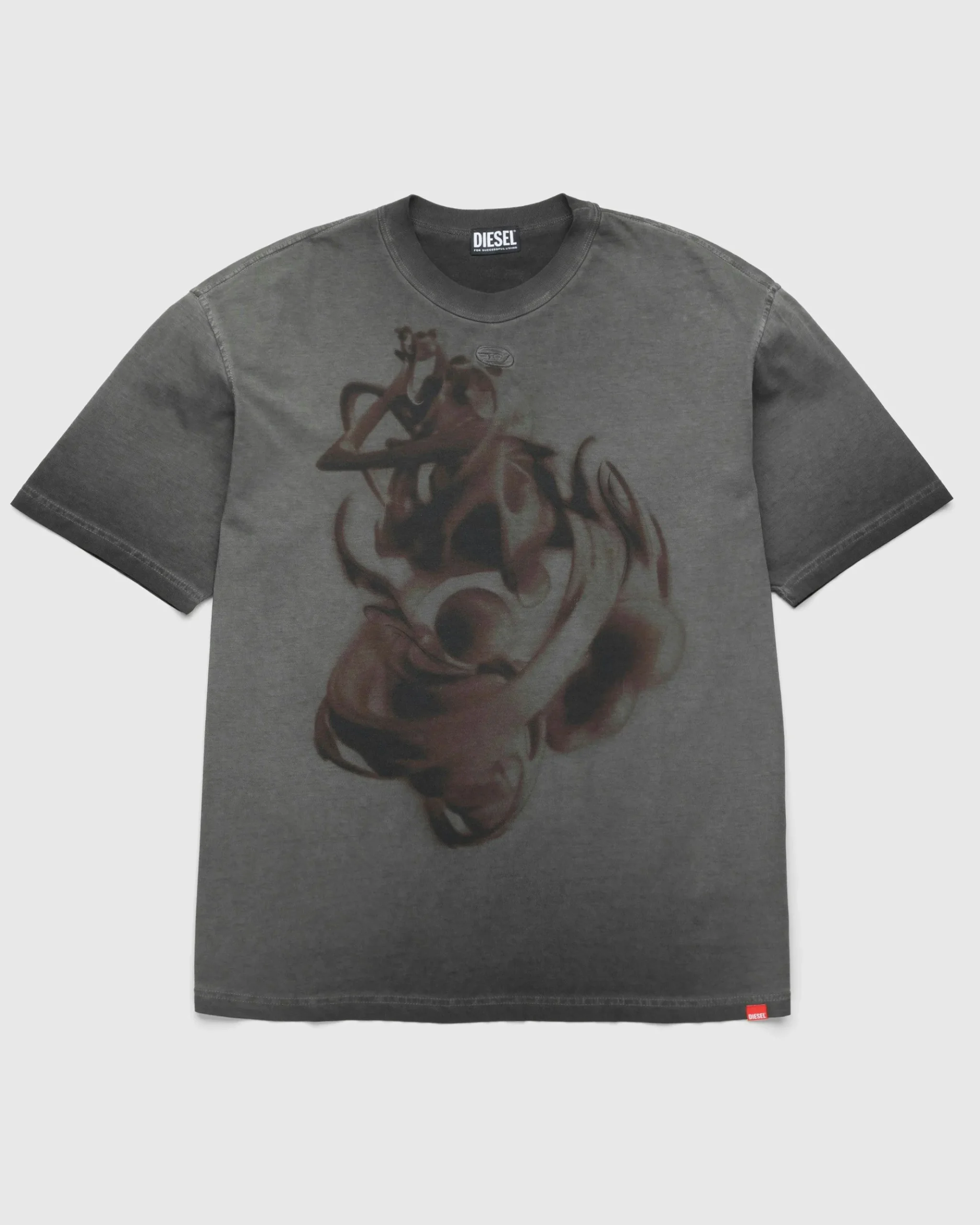 Cheap Diesel T-Wash-H5 T-Shirt grey