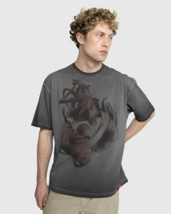 Cheap Diesel T-Wash-H5 T-Shirt grey