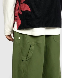 Best Sale J.W. Anderson Twisted Seam Trousers Dark Green darkgreen