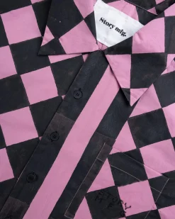 Sale Story mfg. Uniform Shirt Diamond Check diamondcheck