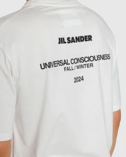 Discount Jil Sander Universal Consciousness T-Shirt coconut