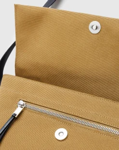 Best Jil Sander Utility Crossbody Small Olive Yellow/Pearl oliveyellow/pearl