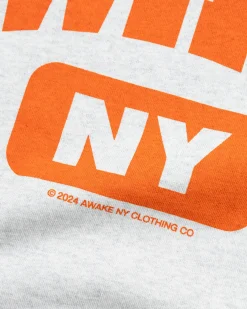 Cheap Awake NY Varsity Tee Charcoal Heather charcoalheather
