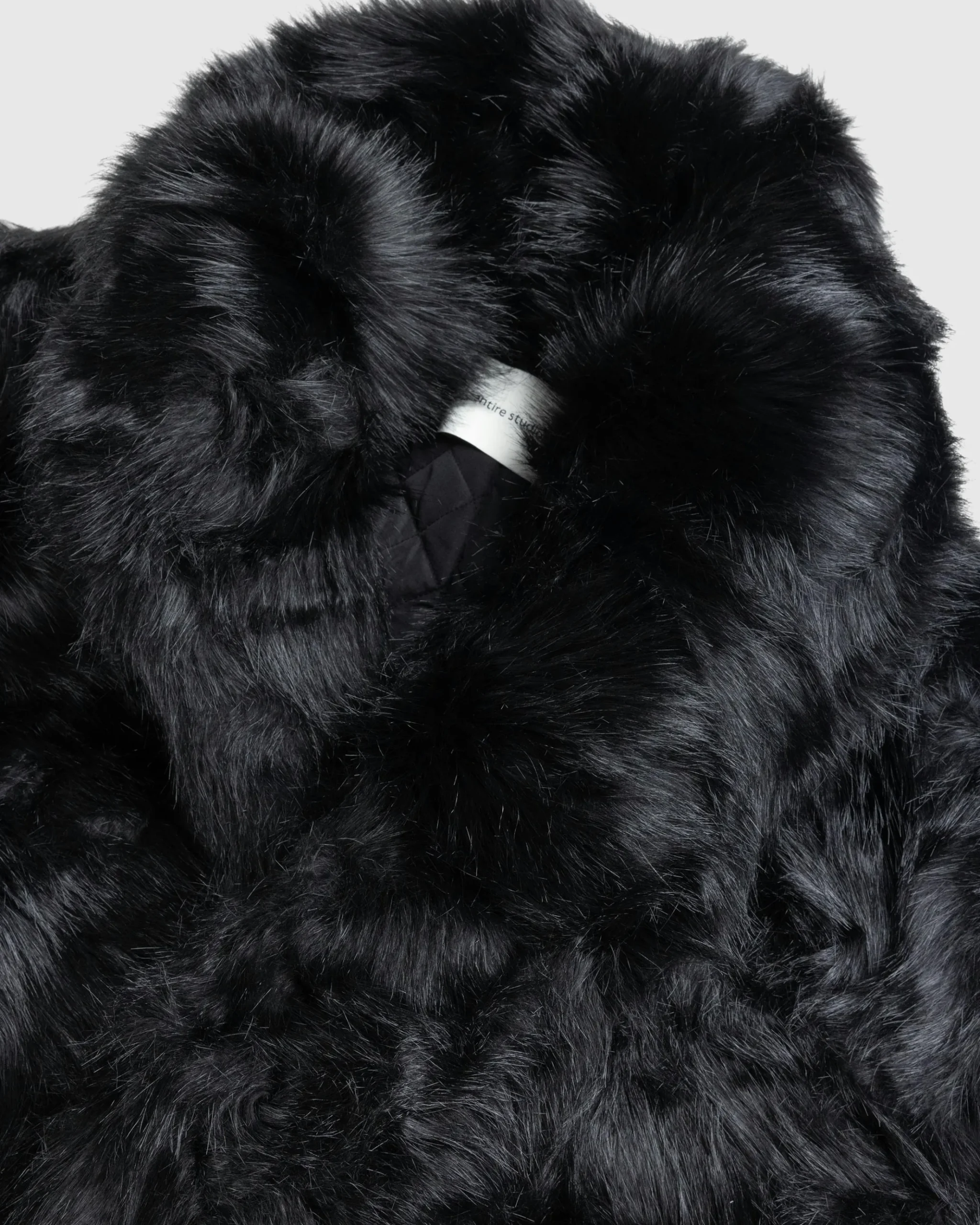 New Entire Studios Vast Fur Coat black