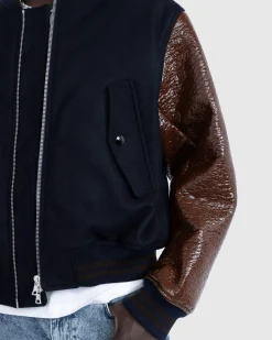 Shop Dries van Noten Verso Tris Jacket navy