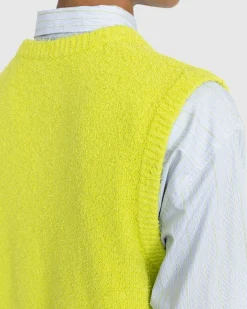 Cheap Highsnobiety V-Neck Sweater Vest yellow