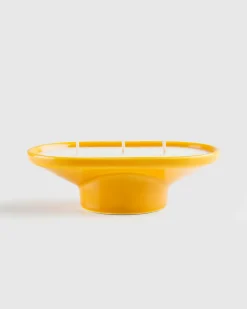 New Weed'd VS002 Ceramic Candle and Pot yellow