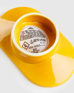 New Weed'd VS002 Ceramic Candle and Pot yellow