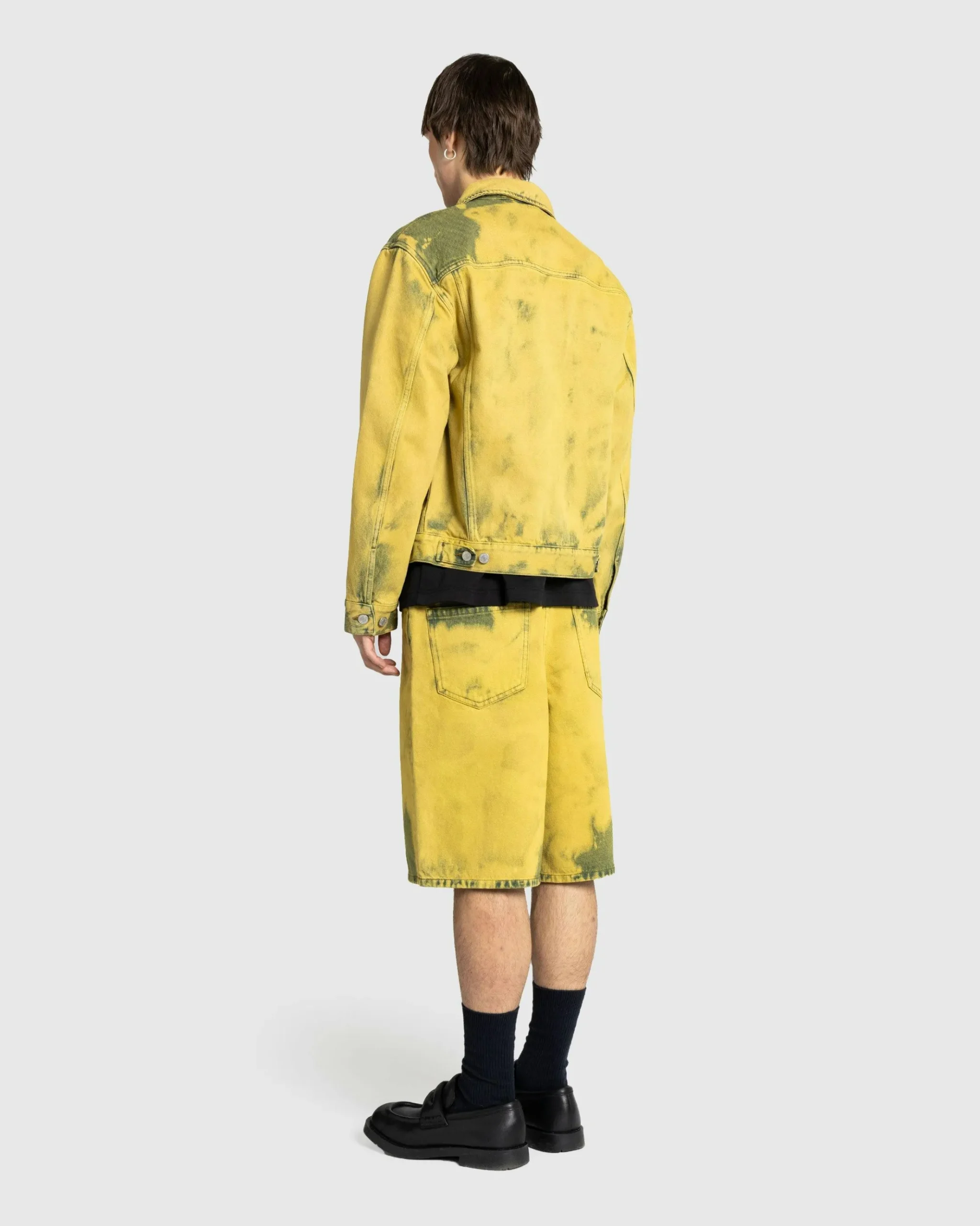 Flash Sale Dries van Noten Vuskin Denim Jacket lime