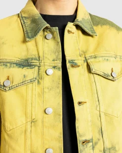 Flash Sale Dries van Noten Vuskin Denim Jacket lime