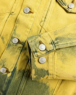 Flash Sale Dries van Noten Vuskin Denim Jacket lime