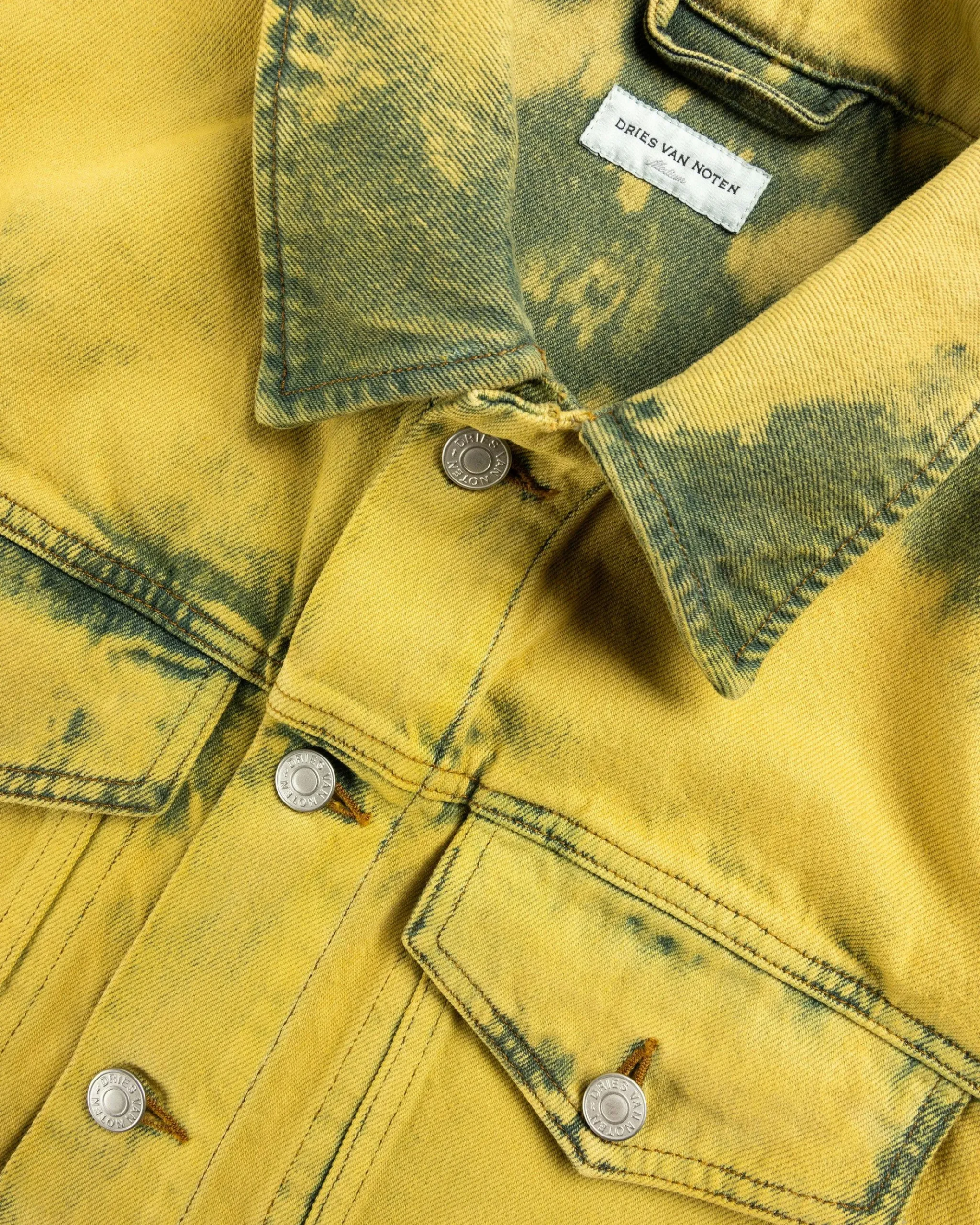 Flash Sale Dries van Noten Vuskin Denim Jacket lime