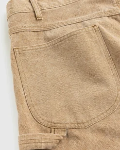 Best Sale Auralee Washed Organic Canvas Pants Light Brown lightbrown