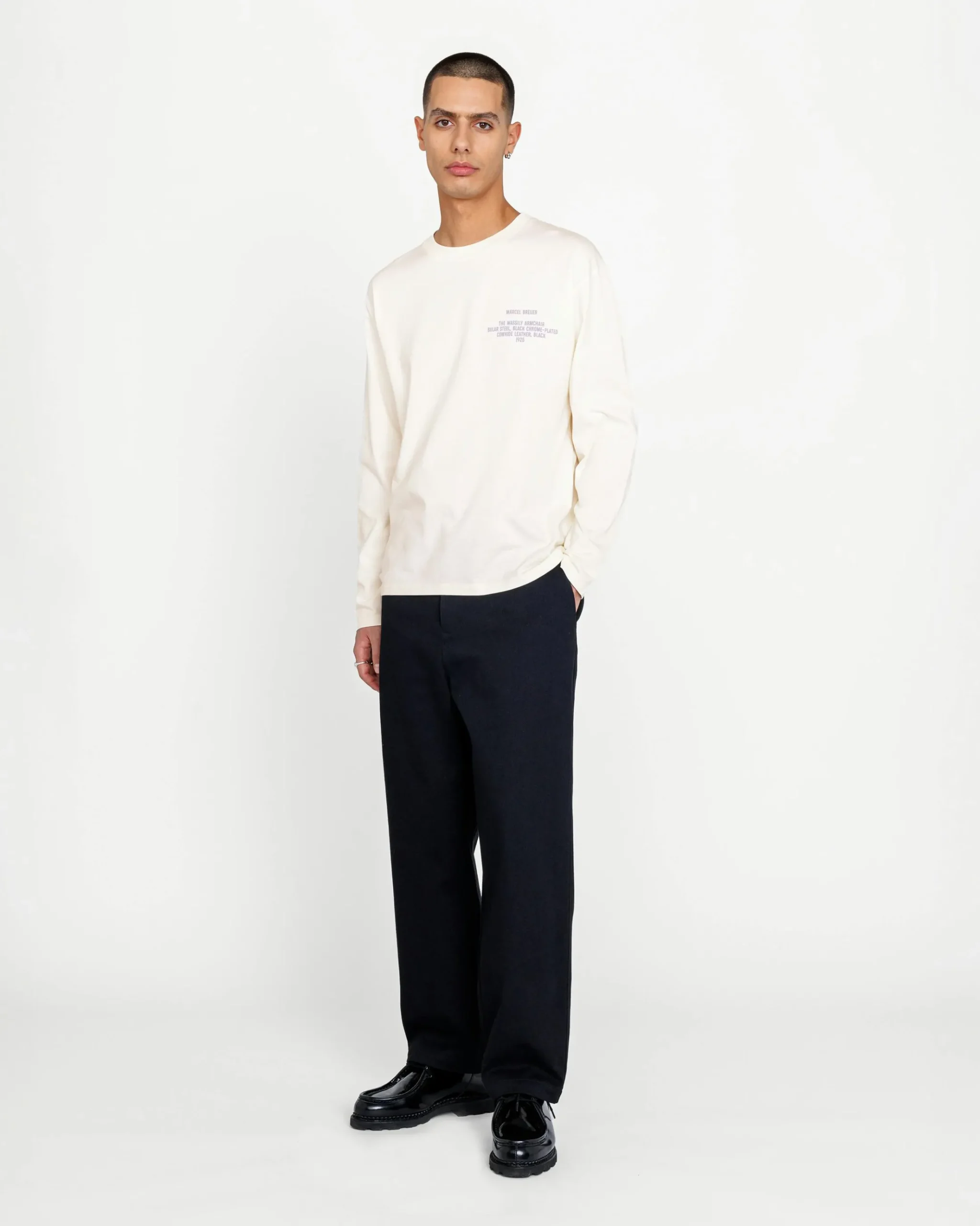 Sale Highsnobiety Wassily Long-Sleeve T-Shirt Warm White warmwhite