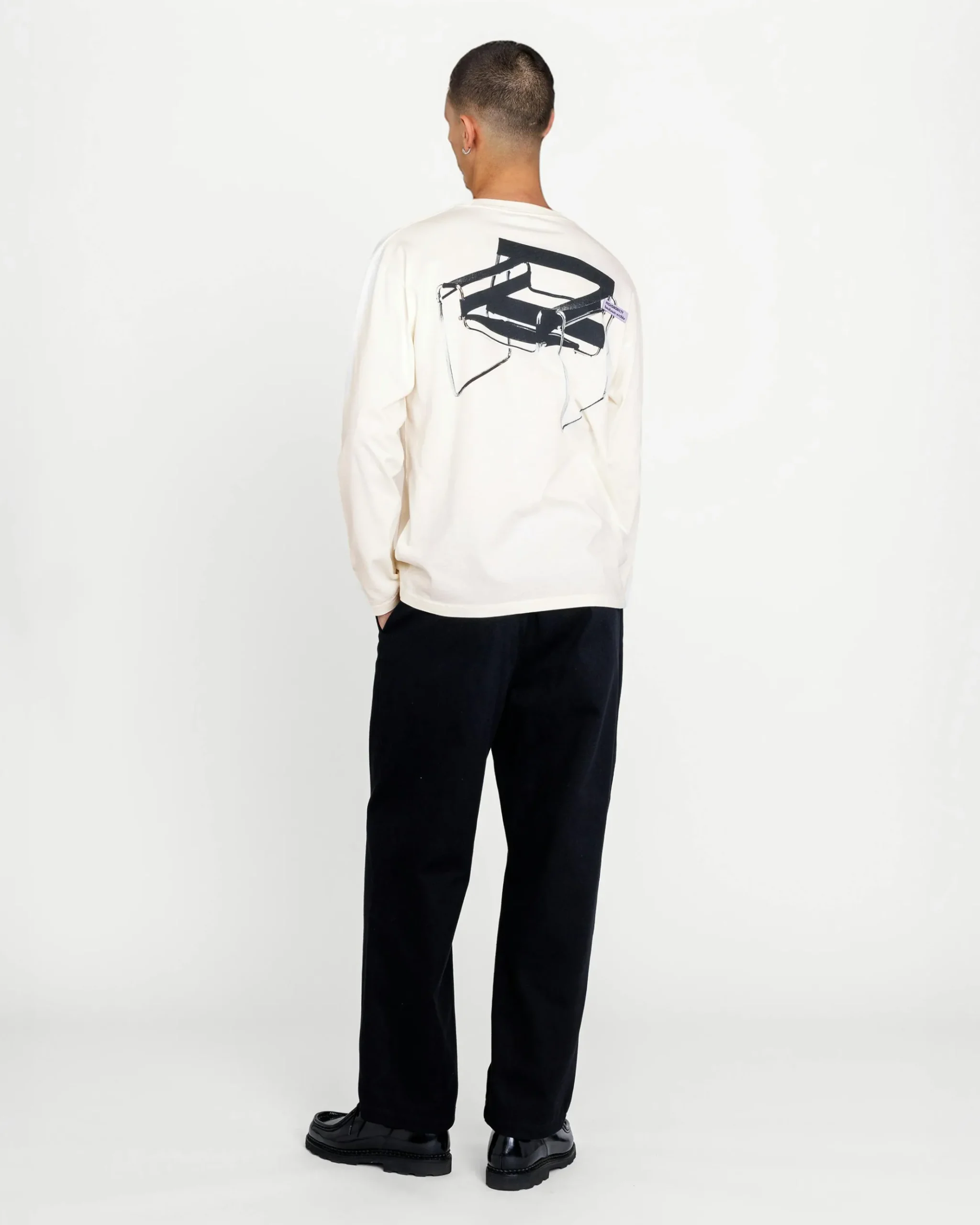Sale Highsnobiety Wassily Long-Sleeve T-Shirt Warm White warmwhite