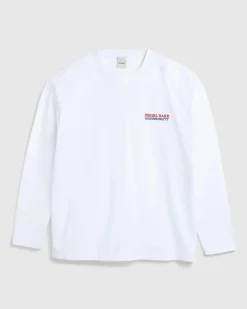 Shop Beigel Bake Watercolor Long-Sleeve Tee white