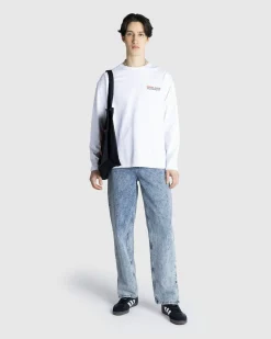 Shop Beigel Bake Watercolor Long-Sleeve Tee white
