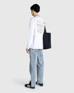 Shop Beigel Bake Watercolor Long-Sleeve Tee white