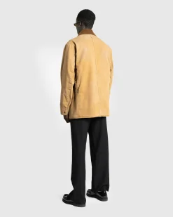 Hot Maison Margiela Waxed Cotton Jacket ochre