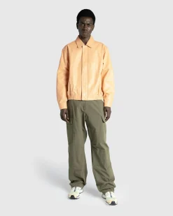 Discount Highsnobiety HS05 Waxed Leather Bomber Sand beige