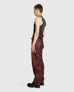 Clearance Mugler Waxed Spiral Baggy Jeans vampire