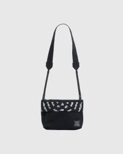 Best Sale Carhartt WIP Way Of The Light Strap Bag Black/Dark Grey Reflective