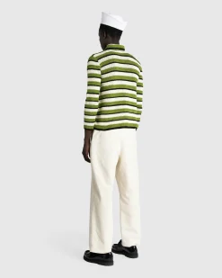 Cheap Bode Weedy Crochet LS Shirt greenmulti