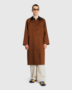 Flash Sale Galilee by Sea Wide Raglan Overcoat brown