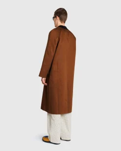 Flash Sale Galilee by Sea Wide Raglan Overcoat brown