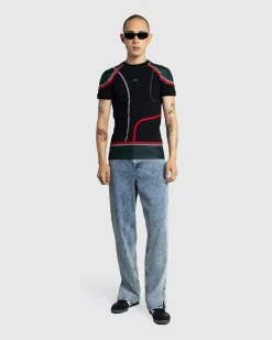 Clearance GmbH Wilhelm Patchwork T-Shirt black/green/red/white