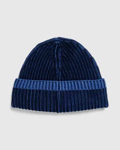 Clearance Stone Island Wool Beanie Navy Blue navyblue